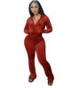Cargar imagen en el visor de la galería, Two Piece Corduroy Hoodie  Matching Pants Sport Set
