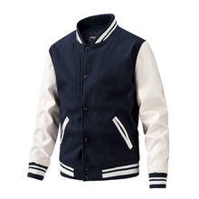 Load image into Gallery viewer, Men Baseball  Patchwork Custom Varsity Bomber Jacket

