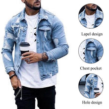 Load image into Gallery viewer, Men's Denim Jean Jacket
