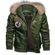 Load image into Gallery viewer, Military Bomber  Tactical Jacket Wool Liner Parkas Hoodie Pilot Coat
