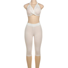 Lade das Bild in den Galerie-Viewer, V Neck New Casual Knitting Bikini  Five-Part Pants Two-piece Set
