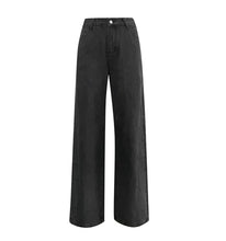 Load image into Gallery viewer, Vintage Wide Leg Women Denim Solid Jeans
