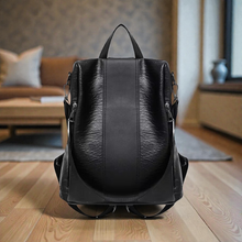 Load image into Gallery viewer, Pu Leather Backpack Shoulder Book Bag
