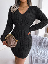 Load image into Gallery viewer, Ins Style Real Shot Autumn and Winter European and American Fashion Waist Twist Hip Dress Sweater Skirt Amazon Cross-Border Women's Clothing
