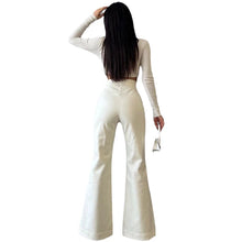 Lade das Bild in den Galerie-Viewer, High Waist Flared Pants PU Leather
