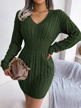 Load image into Gallery viewer, Ins Style Real Shot Autumn and Winter European and American Fashion Waist Twist Hip Dress Sweater Skirt Amazon Cross-Border Women's Clothing

