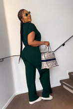 Load image into Gallery viewer, 10163 cross-border European and American Amazon summer drawstring short top high waist split women's trousers fashion two-piece suit
