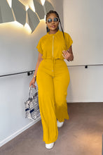 Load image into Gallery viewer, 10163 cross-border European and American Amazon summer drawstring short top high waist split women's trousers fashion two-piece suit
