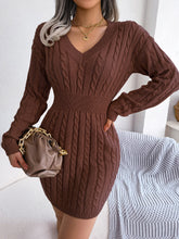 Load image into Gallery viewer, Ins Style Real Shot Autumn and Winter European and American Fashion Waist Twist Hip Dress Sweater Skirt Amazon Cross-Border Women's Clothing

