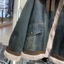 Load image into Gallery viewer, Women's Lamb Fur Inner Parka Loose Top Trendy Jacket

