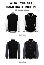 Load image into Gallery viewer, Casual Men Baseball  Fleece Jackets
