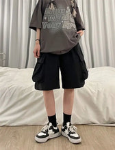 Load image into Gallery viewer, Women High Waist Cargo Shorts
