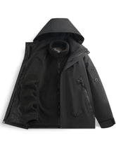 Load image into Gallery viewer, Men's 3-in-1 Jacket with Removable Fleece Liner, Waterproof Windproof Coat for Hiking, Camping, Travel and Daily Outdoor Use
