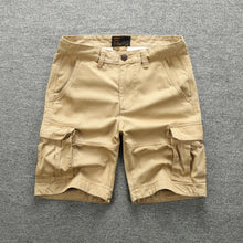 Load image into Gallery viewer, Retro Camouflage Multi-Pocket Cargo Shorts
