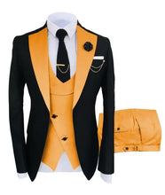 Load image into Gallery viewer, Men  Slim Fit  Tuxedos  Formal  Jacket Pant Vest 3 Pieces Suit
