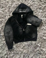 Load image into Gallery viewer, Autumn And Winter New Fashion Letter Embroidery Patch Zipper Sweater Women Y2K Harajuku Retro Gothic Casual Joker Sports Sweater
