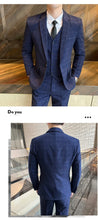 Load image into Gallery viewer, Men Fashion Business Casual Suits
