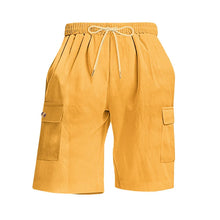 Load image into Gallery viewer, American Men's Heavy Loose Four Seasons Hip Hop Casual Sports Running Corduroy Tooling Shorts
