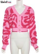 Load image into Gallery viewer, Weird Puss y2k Sweet Cardigan Sweater
