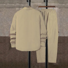 Load image into Gallery viewer, Men's  corduroy  Long sleeve shirt and pants casual suit
