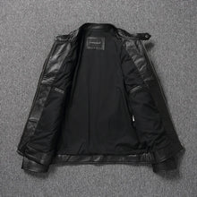 Load image into Gallery viewer, 2025 New Leather Jacket Top Layer 100% Cowhide Leather Clothes Men's Stand Collar Motorcycle Clothes  Autumn Winter Plus Size
