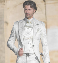 Load image into Gallery viewer, Jacquard Men's Suit 3 Piece Suit Groom Party Tuxedo Wedding Men's Formal Jacket Pants Vest Slim Fit Custom Suit Male
