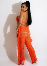 Load image into Gallery viewer, Sexy Two Piece Pant Sets Women Hollow Out Trousers Matching Sets Strapless Tassels Hole Pencil Pants Suits High Street Summer
