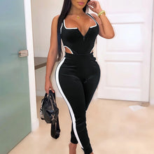Load image into Gallery viewer, Sleeveless Cut Out Bodysuit &amp; High Waist Stretchy Pants,
