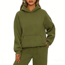 Load image into Gallery viewer, Autumn Winter Casual Sports hoodie Sweatshirt Solid-color long-sleeve Women's Fashion Loose hoodie Women's tops pullover
