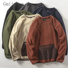 Load image into Gallery viewer, Men's Casual Versatile Pullover Top Self Heating Zipper Pocket Sweatshirt
