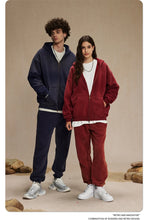 Lade das Bild in den Galerie-Viewer, ZODF  Retro  Men Spray-Dyed Zipper Hoodies Unisex
