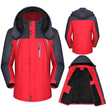 Cargar imagen en el visor de la galería, Chaqueta reflectante de algodón grueso con forro polar para hombre, chaqueta de invierno para exteriores, cálida, para escalada, informal
