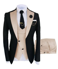 Load image into Gallery viewer, Men  Slim Fit  Tuxedos  Formal  Jacket Pant Vest 3 Pieces Suit
