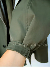Load image into Gallery viewer, Korean Version of The New Fashion Solid Color Collect Waist Trench Coat, Spring and Autumn Casual Patchwork Overalls Coats Women
