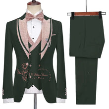 Load image into Gallery viewer, 3-Piece Jacket Vest Pants Suit
