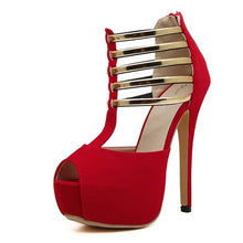 Load image into Gallery viewer, 13CM Woman Fashion Platform High Heeled Sandals
