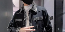 Load image into Gallery viewer, Men's Black Male  Splicing  Korean Reviews Stylish Jacket
