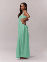 Load image into Gallery viewer, Hollow Out Slim Solid Color Sleeveless Casual Elegant Temperament Simple Jumpsuit
