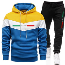 Load image into Gallery viewer, Casual Mens Tracksuit Print Sweatshirts Outdoors Fitness Sports Jogging Mens Clothing Hot Sales Warm Single Piece Hoodie Pants
