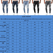Charger l'image dans la galerie, Mens Ripped Skinny Jeans Blue Slim Fit Hole Pencil Pants Biker Casual Trousers Streetwear 2020 High Quality Denim Man Clothing
