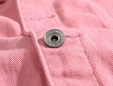 Load image into Gallery viewer, Men's Long-sleeve Orange Denim Jackets
