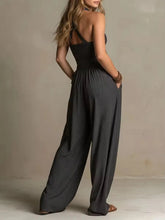 Load image into Gallery viewer, Female Jumpsuit New Sleeveless Women's Fashionable Casual Wide Leg Pants Simple Slim Fit Solid Color Slimming Jumpsuit
