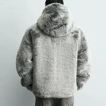 Load image into Gallery viewer, Winter New Men's Faux Fur Long-Sleeved Jacket American Retro Fashion Trendy High Street Loose Casual Niche Men's Top 2025
