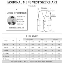 Load image into Gallery viewer, Mens Suit Vest Male Business Formal Wedding Office Birthday Party Outfit Set  Easter Church Jacket Black Waistcoat
