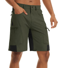 Cargar imagen en el visor de la galería, Pantalones cortos TACVASEN de verano para hombre, de secado rápido, hasta la rodilla, para senderismo, pesca, running, ligeros y con múltiples bolsillos.
