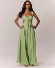 Load image into Gallery viewer, Hollow Out Slim Solid Color Sleeveless Casual Elegant Temperament Simple Jumpsuit
