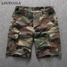 Load image into Gallery viewer, Retro Camouflage Multi-Pocket Cargo Shorts
