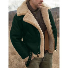 Load image into Gallery viewer, Men's  Jackets Leather and Fur Integrated  Jacket
