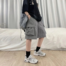 Load image into Gallery viewer, Women High Waist Cargo Shorts
