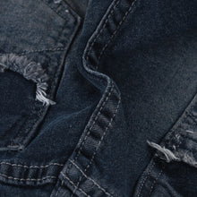 Load image into Gallery viewer, Slim-Fitting Frayed Hem Denim Shorts

